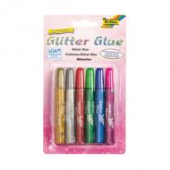 Glitzerkleber "Glitterglue" - 6 x 9,5 ml