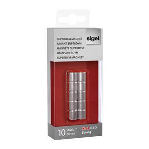 Neodym-Design-Magnete Zylinder "Strong" C5, 10er Set BA701