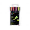 Pigmentmarker POSCA PC-5M, 4er Etui, neonfarben
