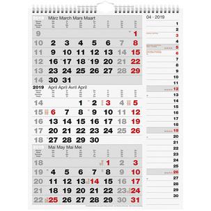 Wandkalender "3-Monatskalender Kombi Planer 3" 7033330006