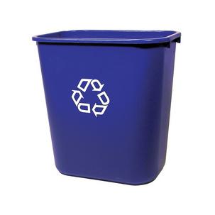 Kunststoff-Papierkorb, 12,9 Liter, blau FG295573BLUE