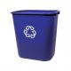 Kunststoff-Papierkorb, 12,9 Liter, grau FG295573BLUE