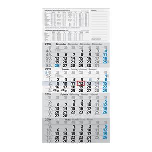 Wandkalender "4-Monats-Kalender UWS", grau 5070242006