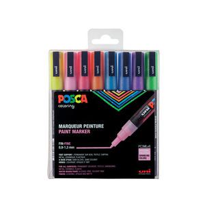 Pigmentmarker POSCA PC-3M Glitter, 8er Box PC-3ML/8A ASS26