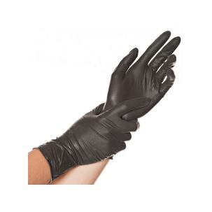 Symbolbild: Latex-Handschuh "DIABLO", puderfrei, in Anwendung 26758