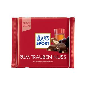 Tafelschokolade RUM TRAUBEN NUSS, 100 g 400417601216