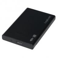 2,5" SATA Festplatten-Gehäuse, USB 3.0, Kunststoff - inkl. LogiLink Backup Software
