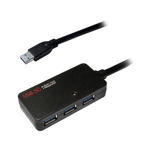 USB 3.0 Aktives Verlängerungskabel, mit 4-fach USB Hub UA0262