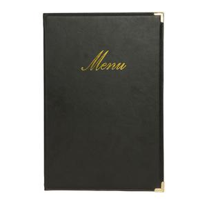 Speisekarten-Mappe CLASSIC, schwarz MC-CRA4-BL