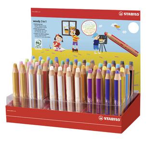 Multitalentstift woody 3 in 1, im Display 880/48-1
