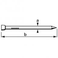 Symbolbild: Drahtstift, Stauchkopf, Piktogramm