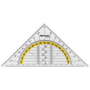 Symbolbild: Geodreieck, Hypotenuse: 140 mm E-10130 BP