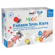 Fingerfarbe "MUCKI", Farben Spiel Kiste Set "Wir zählen mit Farben und Fingern"