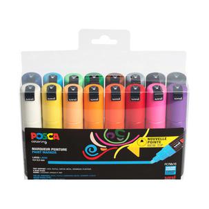 Pigmentmarker POSCA PC-7M, 16er Etui PC7M/16A ASS31