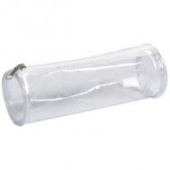 Schlamper-Rolle Kunststoff, transparent/glitter