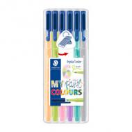 Fasermaler triplus color "MY pastel COLOURS", 6er Etui