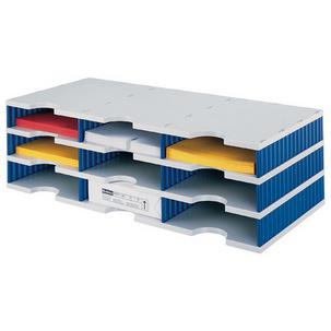 Symbolbild: Grundeinheit styrodoc trio, grau / blau (Lieferung unbestückt) 268-0303.38