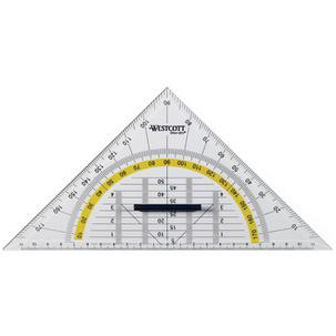 Geodreieck mit Griff, Hypotenuse: 220 mm E-10134 BP