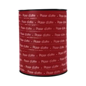 Geschenkband "Plaisir", rot / gold 602106C