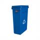 Abfallbehälter Slim Jim mit Lüftungskanälen, 87 Liter, schwarz FG270388BLUE