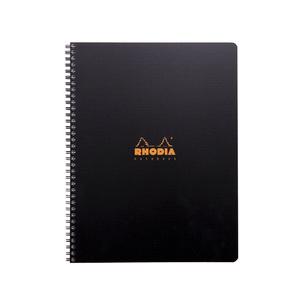 Symbolbild: Collegeblock "Office Note Book", liniert, schwarz 119900C