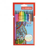 Fasermaler Pen 68, 12er Karton-Etui