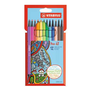 Fasermaler Pen 68, 12er Karton-Etui 6812-7