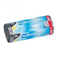 Mülleimerbeutel LDPE, 30 Liter, grau