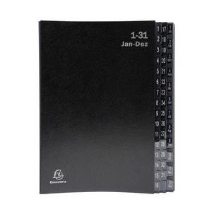 Pultordner 1-12 / 1-31, schwarz 57044E