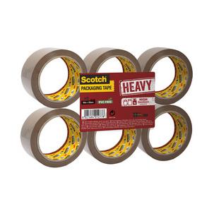 Verpackungsklebeband HEAVY, 6er Pack, braun HV.5066.F6.B