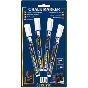 Kreidemarker ORIGINAL SMALL, 4er Set (Bestell-Nr. 70020092) BL-SMA100-V4-WH