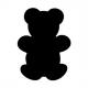 Symbolbild: Anwendung Kreidetafel SILHOUETTE "Bär" FB-BEAR