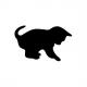 Symbolbild: Anwendung Kreidetafel SILHOUETTE "Katze" FB-CAT