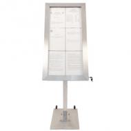 Symbolbild: Anwendung LED-Schaukasten STAINLESS STEEL - mit Zubehör