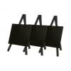 Tisch-Kreidetafel MINI mit Staffelei, 3er Pack - schwarz