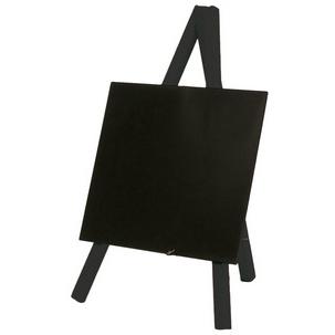 Tisch-Kreidetafel MINI mit Staffelei, schwarz MNI-BL-KR-1