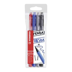 Fasermaler pointMax, 4er Etui My STABILO Journal  488/4-01