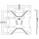 TV-Wandhalterung - Abmessungen BP0004