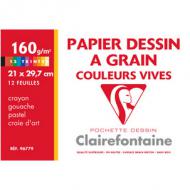 Farbiges Künstlerpapier "à Grain", in Sammelmappe
