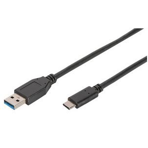 Symbolbild: USB 3.0 Anschlusskabel, USB-C Stecker - USB-A Stecker DB-300136-010-S