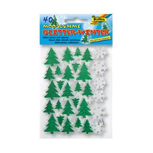 Moosgummi Glitter-Sticker "Winter" 23794