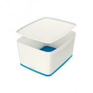 Aufbewahrungsbox My Box, weiß / blau