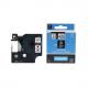 Schriftbandkassette, 9 m x 7 mm, schwarz/gelb 85500
