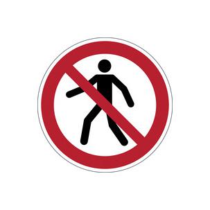 Verbotskennzeichen "Fußgängerweg verboten" 173203