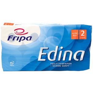 Toilettenpapier Edina, 2-lagig, 8 x 250 Blatt 1010808