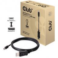 Kabel mdp->dp s / s  2,0m      club-3d 8k60hz,mini displayport->displayport (cac-1115)