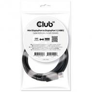 Kabel mdp->dp s / s  2,0m hbr2 club-3d mini displayport->displayport 1.2 (cac-2163)