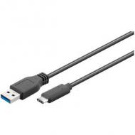 Usb3.1 kabel c - a st / st 1.00m schwarz (67890)