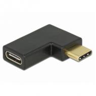 DELOCK Adapter SuperSpeed USB 10 Gbps USB 3.1 Gen 2 USB Type-C Stecker Buchse gewinkelt links  /  rechts (65915)
