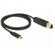 DELOCK USB 3.1 Gen 2 10 Gbps Kabel Type-C zu Typ-B 1 m (83675)